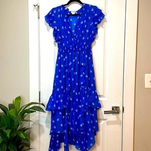 Shoshanna tiered blue dress